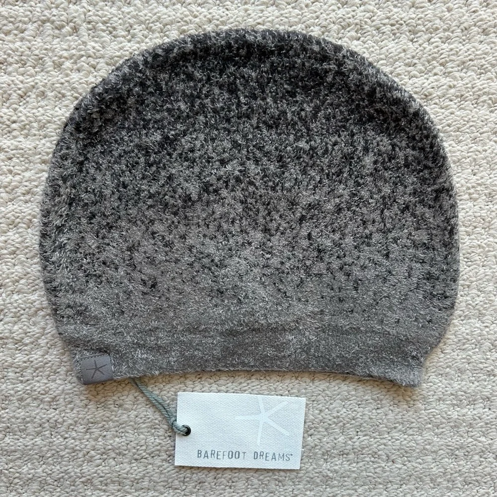Barefoot Dreams Storm Gray-Dark Brown CozyChic Lite Confetti Beanie